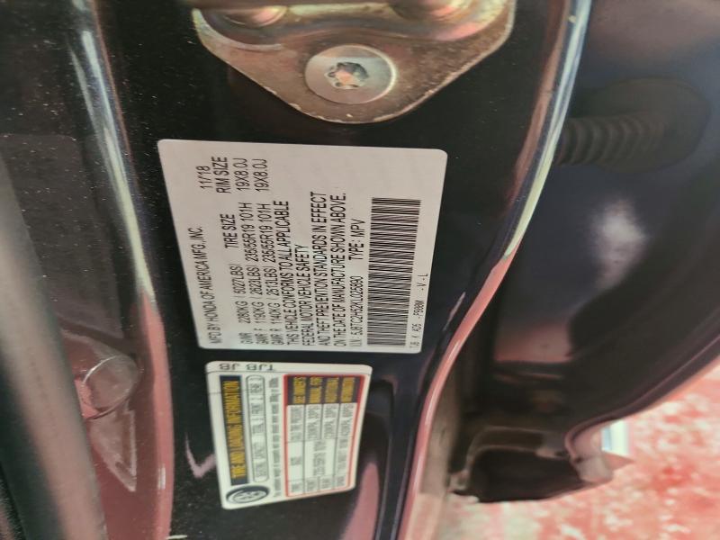 58223146 :رقم المزاد ، 5J8TC2H52KL025890 vin ، 2019 Acura Rdx مزاد بيع