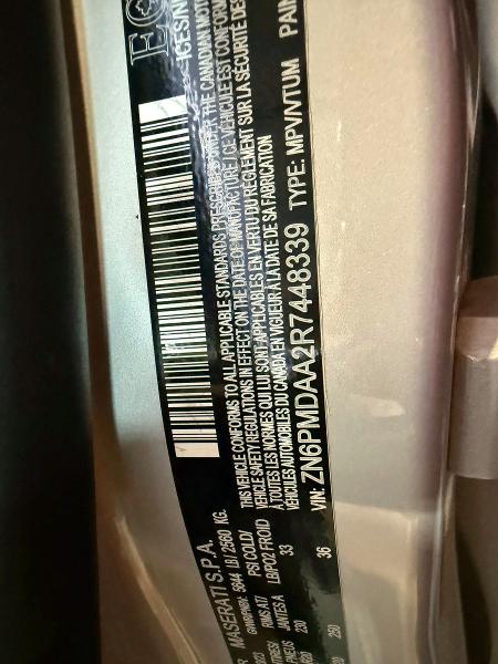 Aukcja sprzedaży 2024 Maserati Grecale, vin: ZN6PMDAA2R7448339, numer aukcji: 57970866