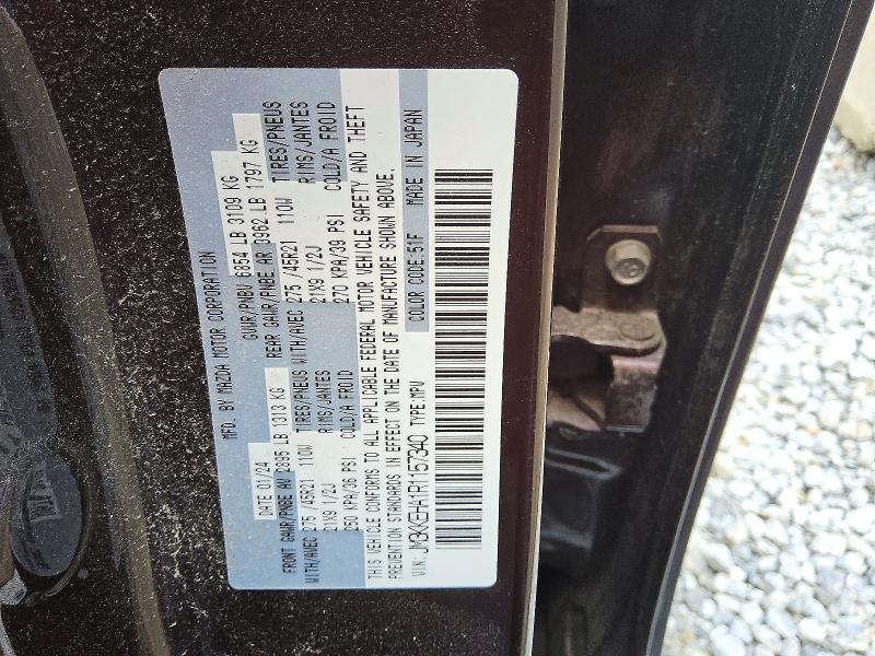 56831836 :رقم المزاد ، JM3KKEHA1R1157340 vin ، 2024 Mazda Cx-90 مزاد بيع