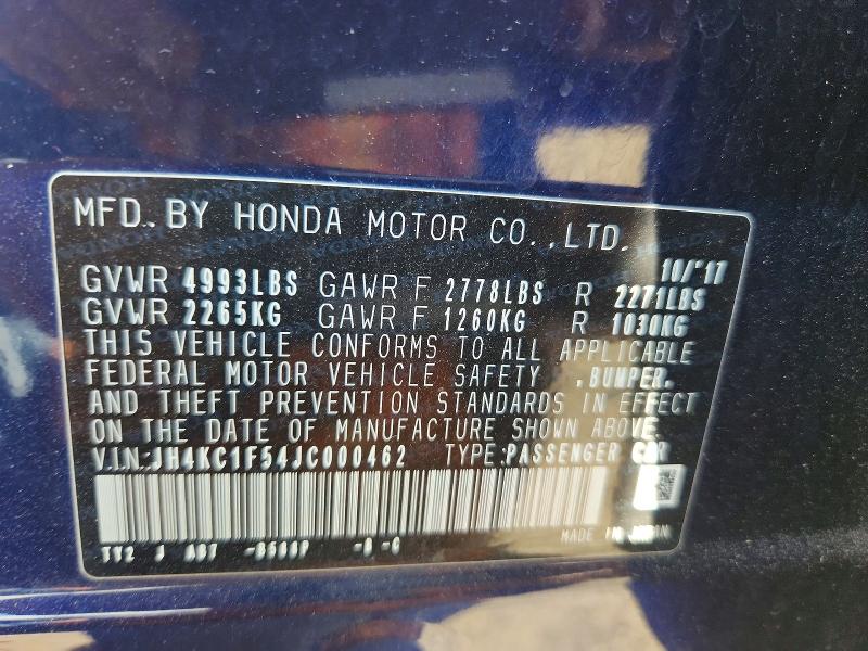 57402906 :رقم المزاد ، JH4KC1F54JC000462 vin ، 2018 Acura Rlx مزاد بيع