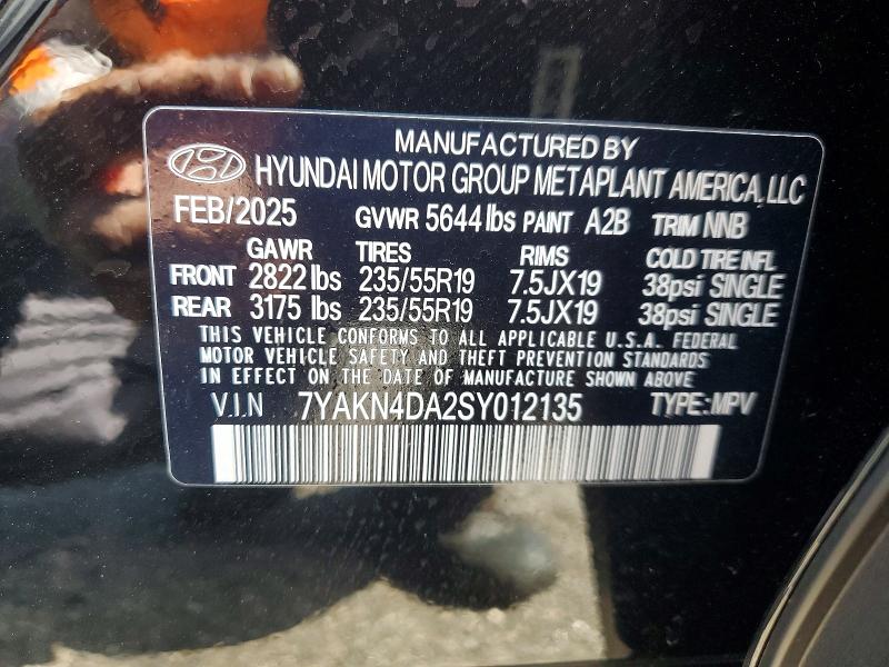 Aukcja sprzedaży 2025 Hyundai Ioniq 5, vin: 7YAKN4DA2SY012135, numer aukcji: 56305746