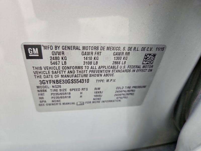 Продажа на аукционе авто 2016 Cadillac Srx, vin: 3GYFNBE30GS554310, номер лота: 56275896