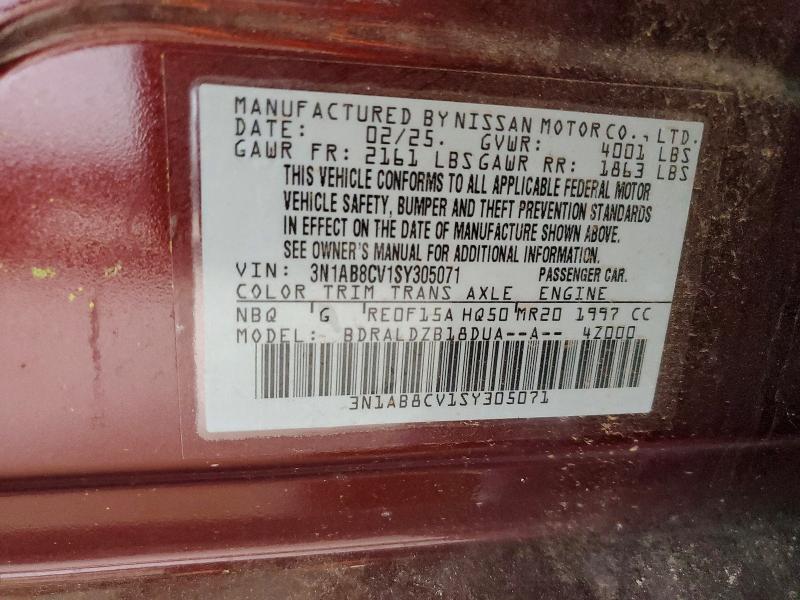 Aukcja sprzedaży 2025 Nissan Sentra, vin: 3N1AB8CV1SY305071, numer aukcji: 58267766