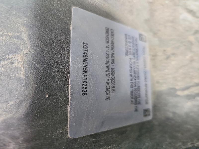 56149166 :رقم المزاد ، 1GT49NEY5NF192538 vin ، 2022 Gmc Sierra2500 مزاد بيع