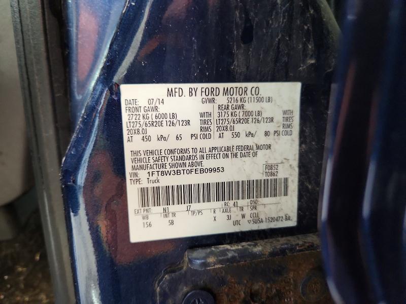 Продаж на аукціоні авто 2015 Ford F350, vin: 1FT8W3BT0FEB09953, номер лоту: 56125216