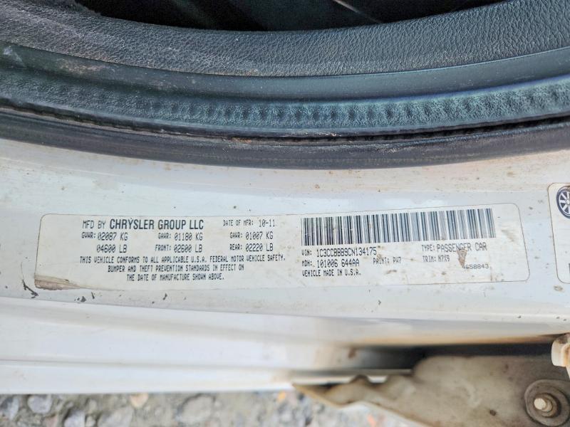 Продаж на аукціоні авто 2012 Chrysler 200, vin: 1C3CCBBB9CN134175, номер лоту: 57133846