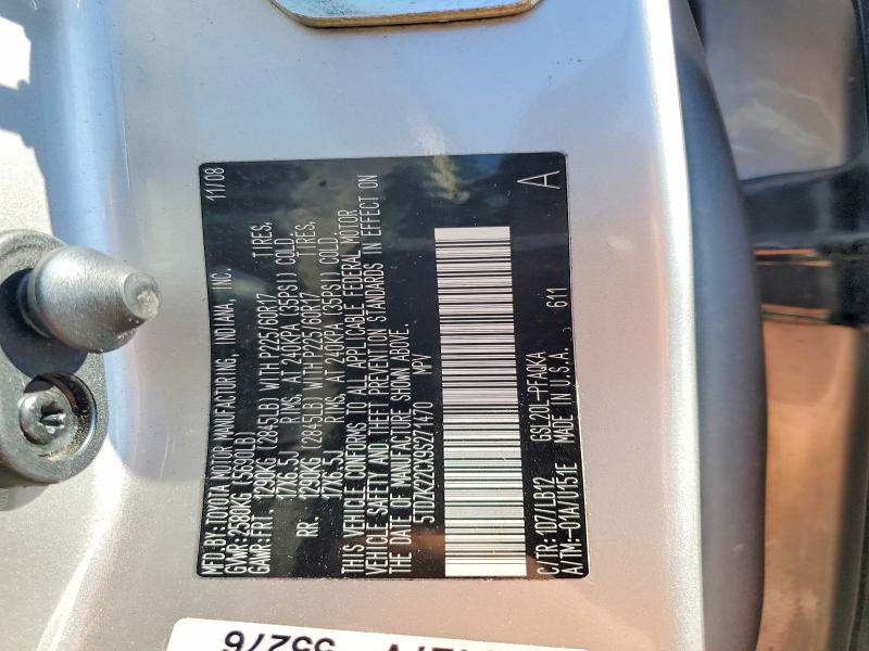 Aukcja sprzedaży 2009 Toyota Sienna, vin: 5TDZK22CX9S271470, numer aukcji: 57249546