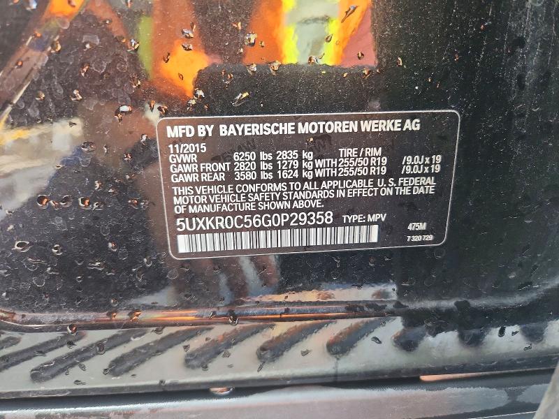Aukcja sprzedaży 2016 Bmw X5, vin: 5UXKR0C56G0P29358, numer aukcji: 55189546