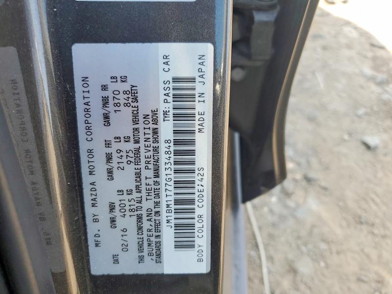 Продаж на аукціоні авто 2016 Mazda 3, vin: JM1BM1T77G1334848, номер лоту: 59130046