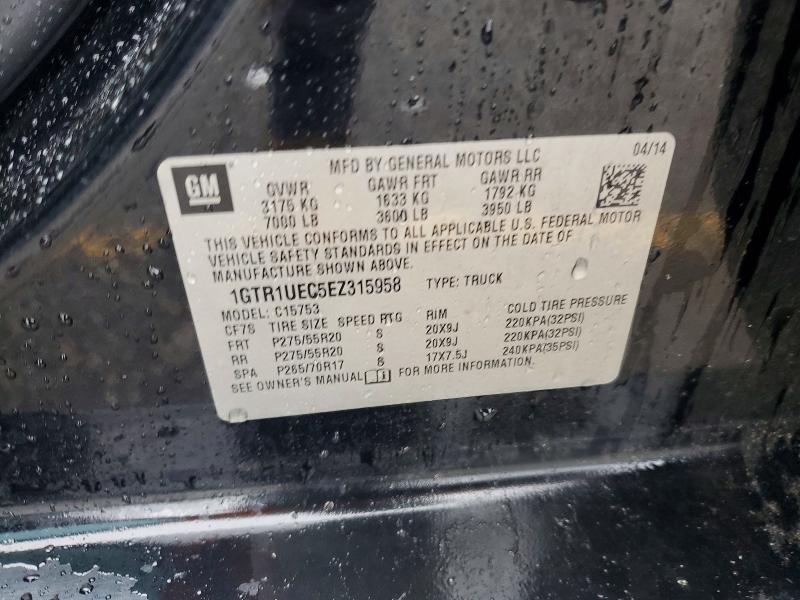 Продажа на аукционе авто 2014 Gmc Sierra, vin: 1GTR1UEC5EZ315958, номер лота: 57726626