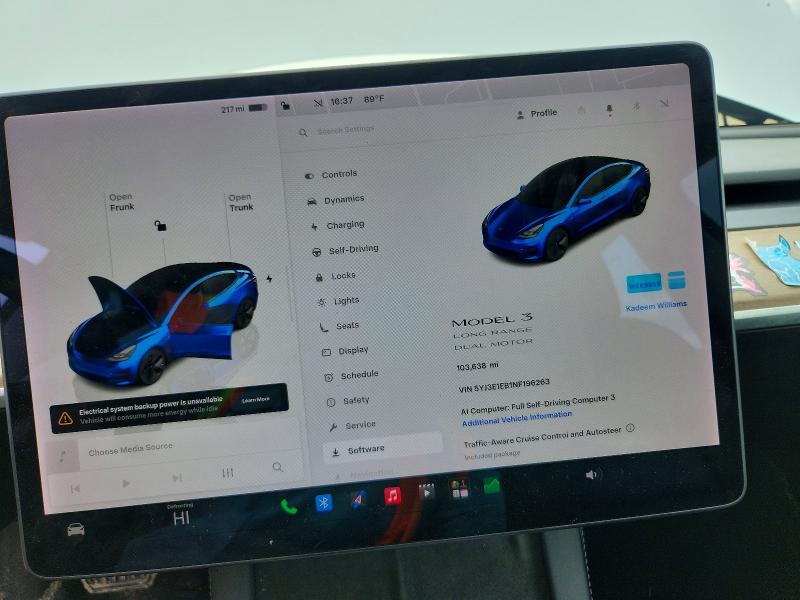 Продаж на аукціоні авто 2022 Tesla Model 3, vin: 5YJ3E1EB1NF196263, номер лоту: 57417206