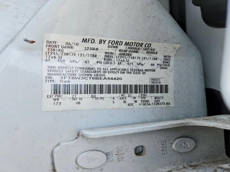 Продаж на аукціоні авто 2011 Ford F350, vin: 1FT8W3CT6BEA54420, номер лоту: 55956036