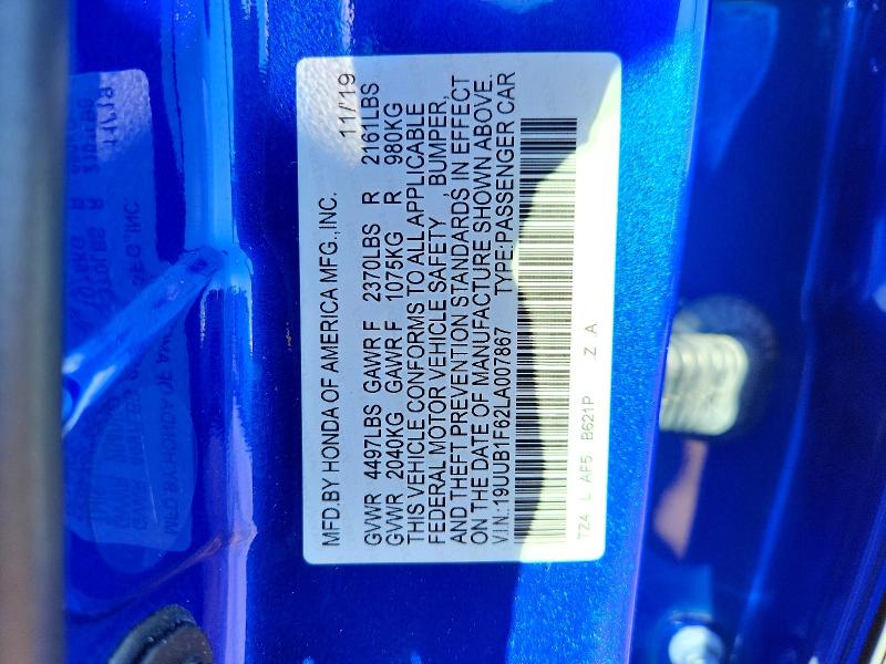 Aukcja sprzedaży 2020 Acura Tlx, vin: 19UUB1F62LA007867, numer aukcji: 58051056