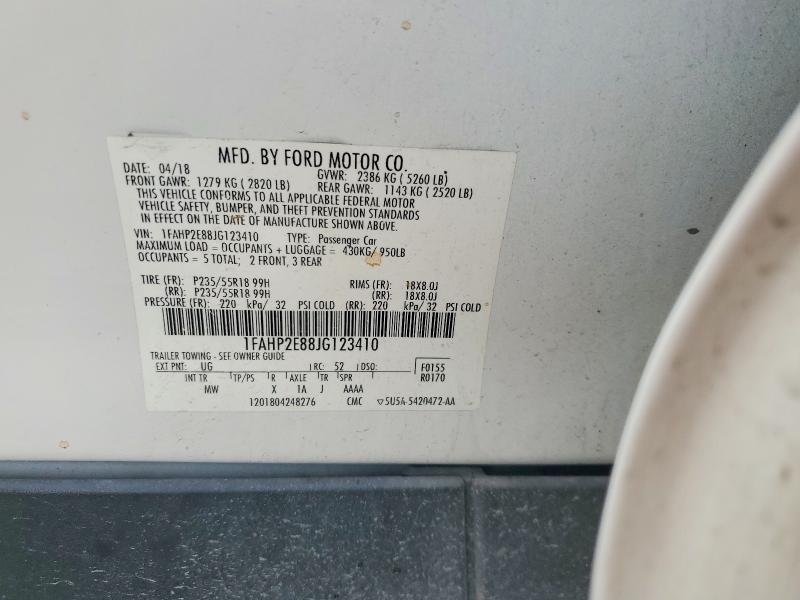 Продаж на аукціоні авто 2018 Ford Taurus, vin: 1FAHP2E88JG123410, номер лоту: 57428086