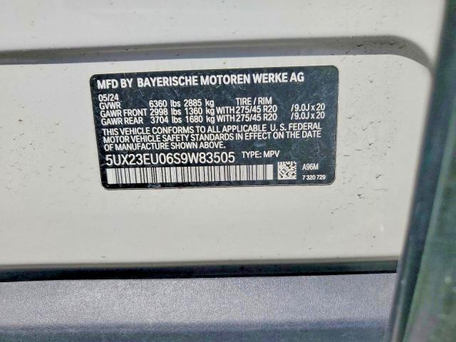 Продаж на аукціоні авто 2025 Bmw X5, vin: 5UX23EU06S9W83505, номер лоту: 57002266