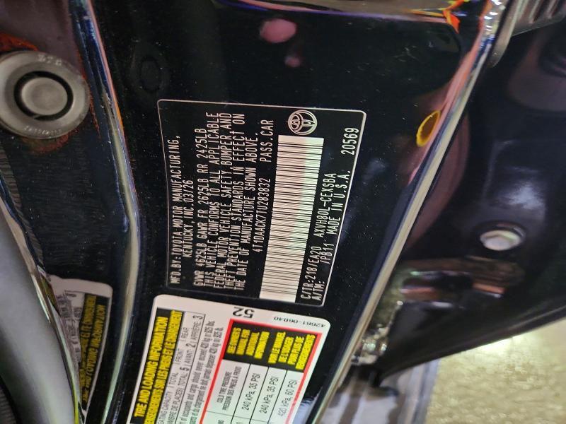 56715246 :رقم المزاد ، 4T1DAACK7TU283832 vin ، 2026 Toyota Camry مزاد بيع