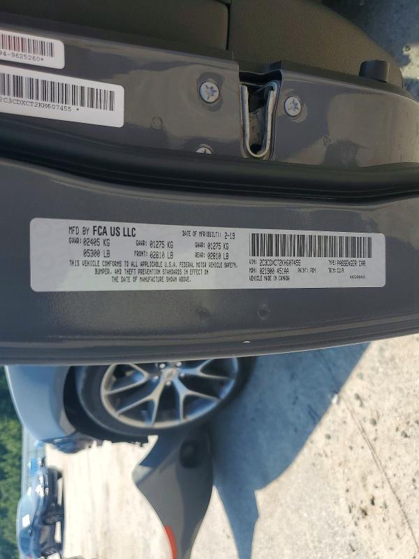 Продаж на аукціоні авто 2019 Dodge Charger, vin: 2C3CDXCT2KH607455, номер лоту: 56926016