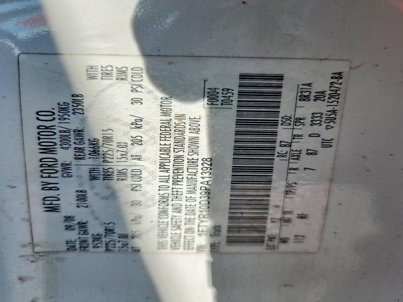 Продажа на аукционе авто 2009 Ford Ranger, vin: 1FTYR10D39PA13928, номер лота: 56768986