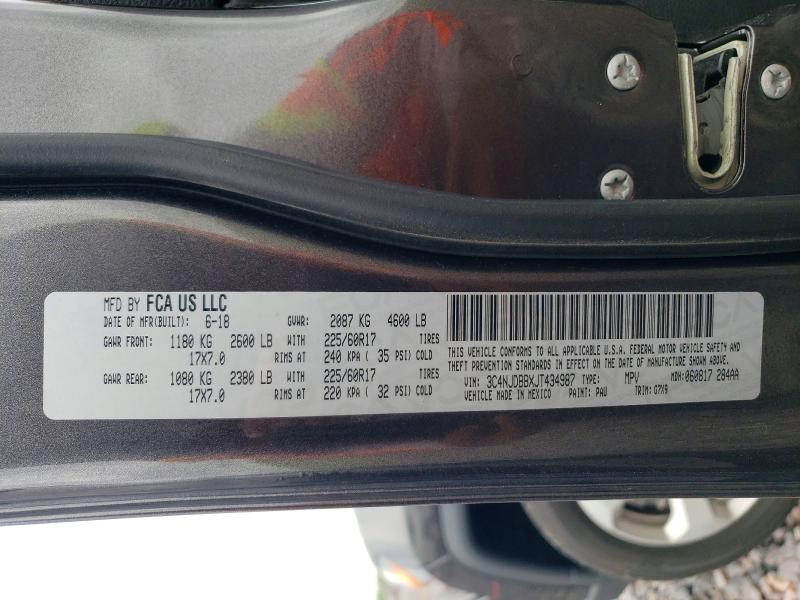 Продажа на аукционе авто 2018 Jeep Compass, vin: 3C4NJDBBXJT434987, номер лота: 55376356