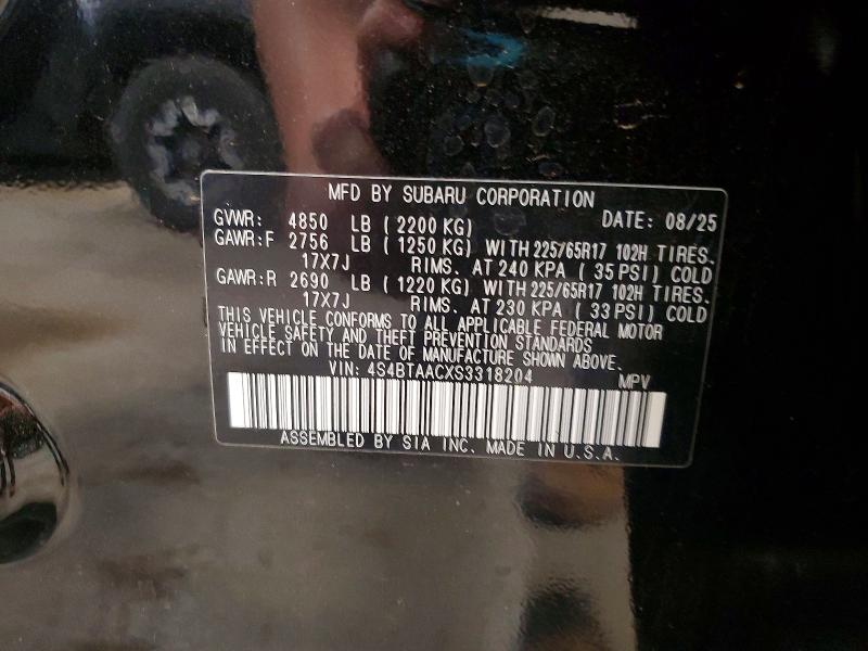 Продажа на аукционе авто 2025 Subaru Outback, vin: 4S4BTAACXS3318204, номер лота: 55545276