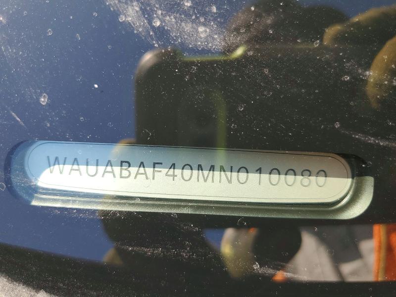Aukcja sprzedaży 2021 Audi A4, vin: WAUABAF40MN010080, numer aukcji: 58989626