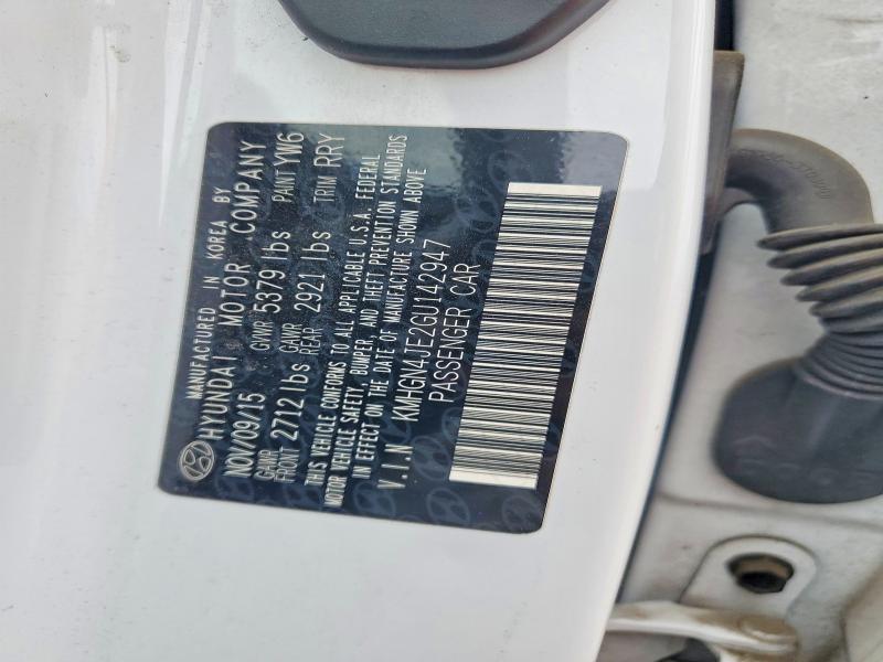 2016 Hyundai Genesis მანქანა იყიდება აუქციონზე, vin: KMHGN4JE2GU142947, აუქციონის ნომერი: 56307046