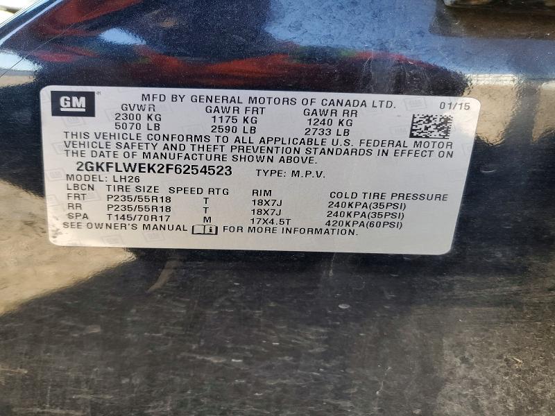 Продаж на аукціоні авто 2015 Gmc Terrain, vin: 2GKFLWEK2F6254523, номер лоту: 55752486
