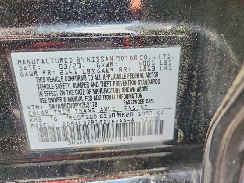 Aukcja sprzedaży 2023 Nissan Sentra, vin: 3N1AB8CV0PY253178, numer aukcji: 57337656