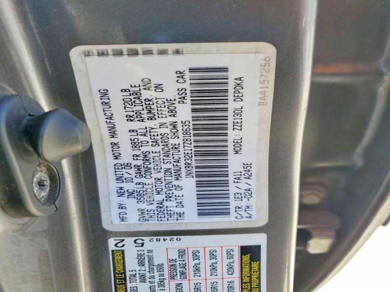 Продаж на аукціоні авто 2007 Toyota Corolla, vin: 1NXBR32E17Z818635, номер лоту: 55754346