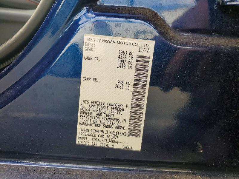 Продажа на аукционе авто 2023 Nissan Altima, vin: 1N4BL4CV4PN336090, номер лота: 58882586