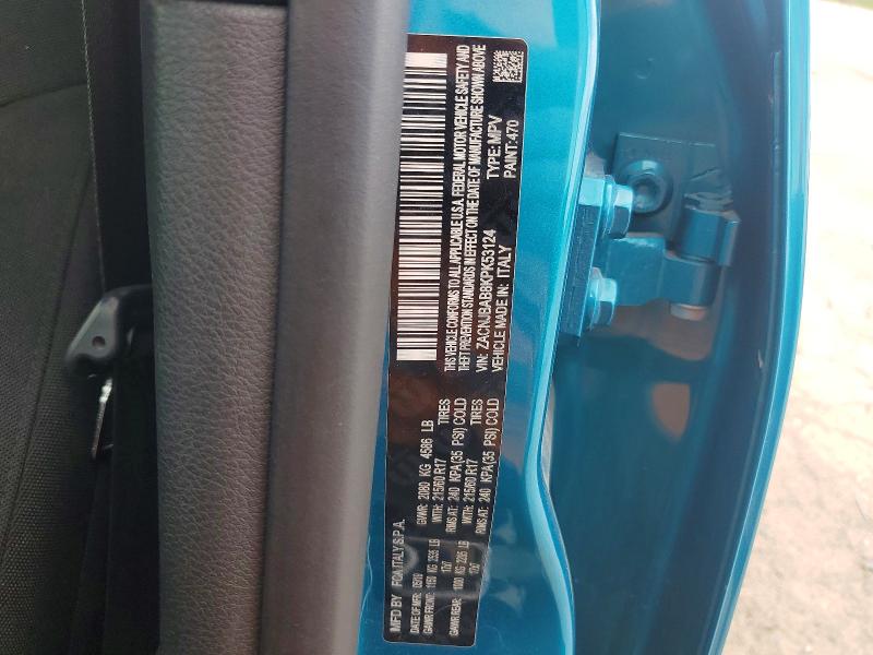 Продаж на аукціоні авто 2019 Jeep Renegade, vin: ZACNJBAB8KPK53124, номер лоту: 56500286