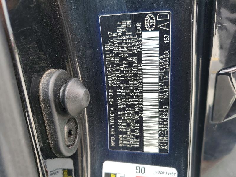 Продажа на аукционе авто 2017 Toyota Corolla, vin: 2T1BURHEXHC956895, номер лота: 58673396