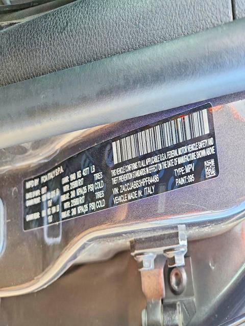 Продажа на аукционе авто 2017 Jeep Renegade, vin: ZACCJABB3HPF64486, номер лота: 58485446