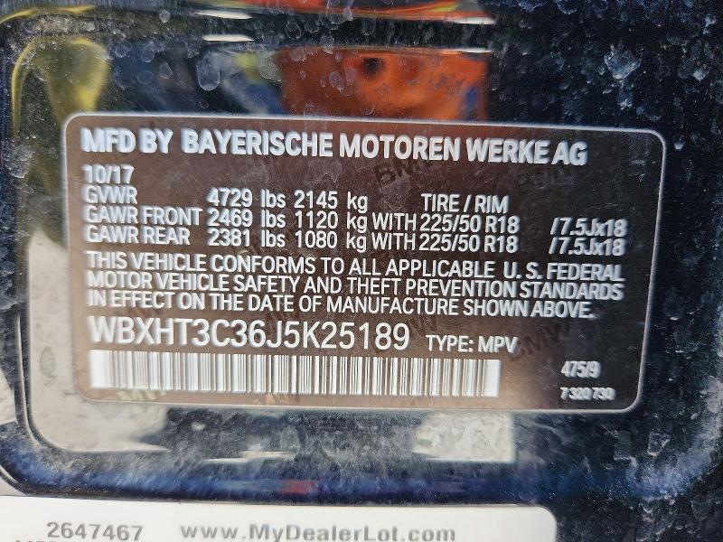 Продаж на аукціоні авто 2018 Bmw X1, vin: WBXHT3C36J5K25189, номер лоту: 56861086