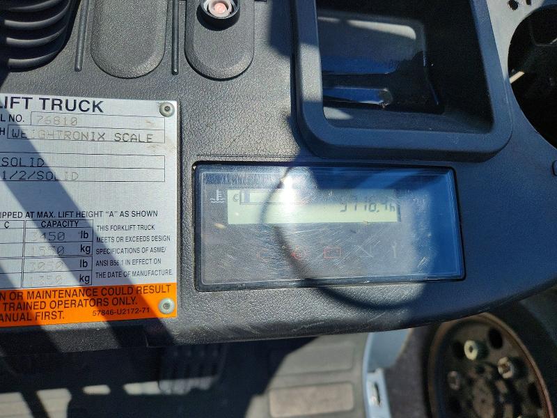 2016 Toyota Forklift მანქანა იყიდება აუქციონზე, vin: 76810, აუქციონის ნომერი: 58573496