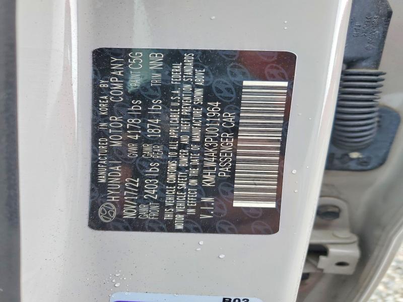 59087686 :رقم المزاد ، KMHLW4AK3PU011964 vin ، 2023 Hyundai Elantra N مزاد بيع