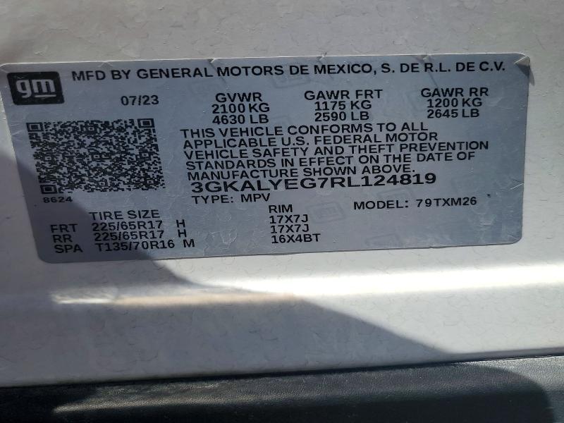 Aukcja sprzedaży 2024 Gmc Terrain, vin: 3GKALYEG7RL124819, numer aukcji: 58488306