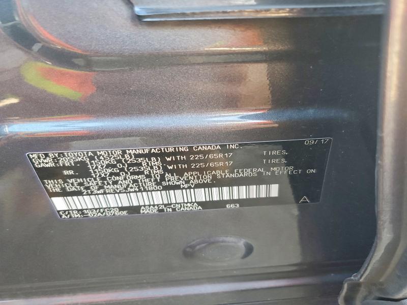 2018 Toyota Rav4 მანქანა იყიდება აუქციონზე, vin: 2T3WFREV5JW411800, აუქციონის ნომერი: 55903396