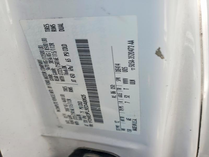 55909576 :رقم المزاد ، 1FDWE3FL5EDA60625 vin ، 2014 Ford Ecoline مزاد بيع