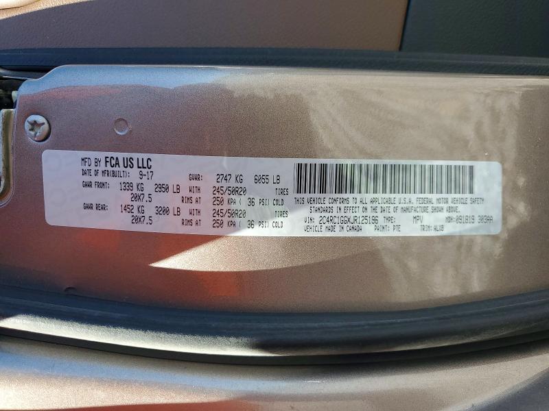 Aukcja sprzedaży 2018 Chrysler Pacifica, vin: 2C4RC1GGXJR125196, numer aukcji: 55729856