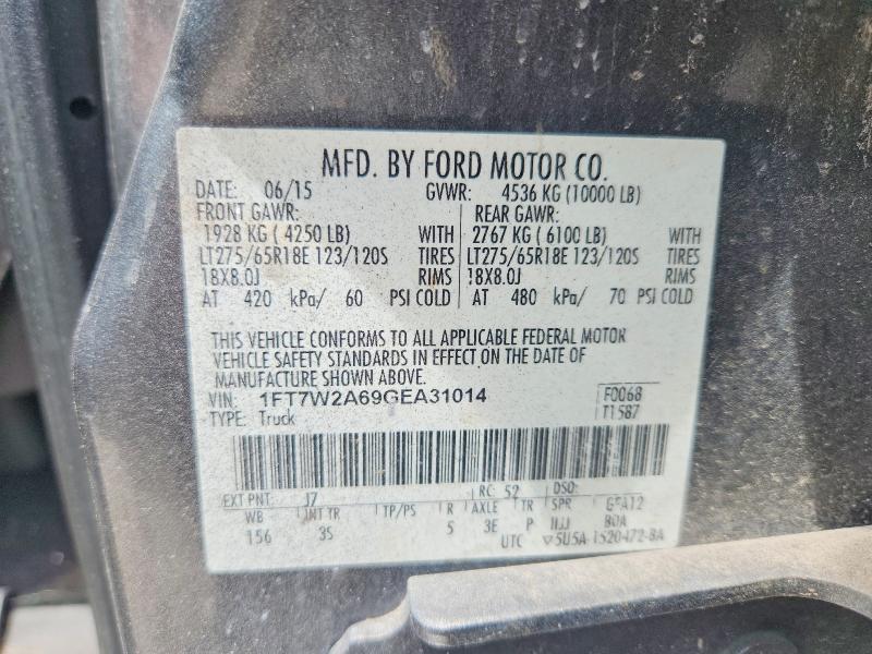 Продажа на аукционе авто 2016 Ford F250, vin: 1FT7W2A69GEA31014, номер лота: 57235776