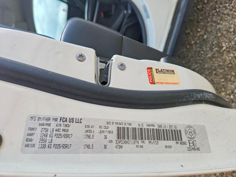 Продажа на аукционе авто 2016 Dodge Journey, vin: 3C4PDCABXGT118770, номер лота: 52013746
