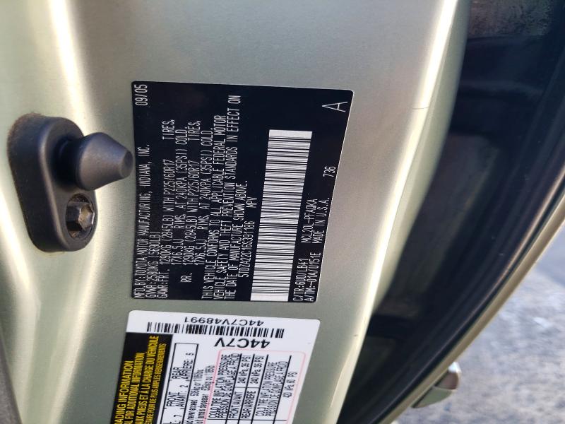 Aukcja sprzedaży 2006 Toyota Sienna, vin: 5TDZA22C16S391186, numer aukcji: 85622905