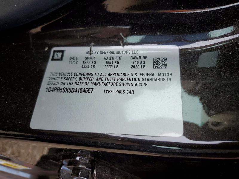 56839246 :رقم المزاد ، 1G4PR5SK6D4154657 vin ، 2013 Buick Verano مزاد بيع
