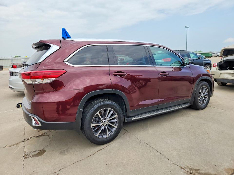 Продаж на аукціоні авто 2019 Toyota Highlander, vin: 5TDKZRFH6KS301159, номер лоту: 58058126