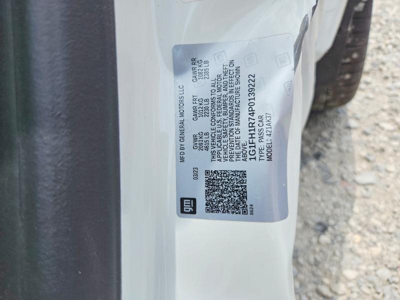 Продажа на аукционе авто 2023 Chevrolet Camaro, vin: 1G1FH1R74P0139222, номер лота: 57951406