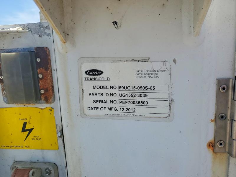 56174716 :رقم المزاد ، PEF70035500 vin ، 2012 Carrier 69ug15 مزاد بيع