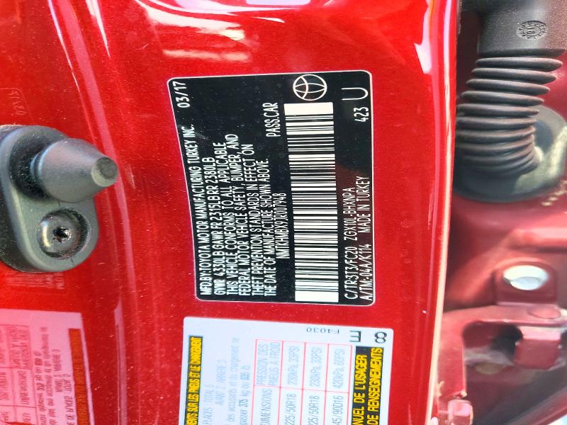 2018 Toyota C-hr მანქანა იყიდება აუქციონზე, vin: NMTKHMBX9JR007948, აუქციონის ნომერი: 56191876