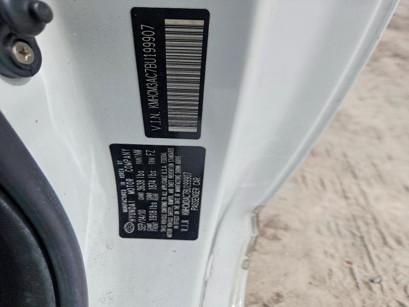 55938806 :رقم المزاد ، KMHCM3AC7BU199907 vin ، 2011 Hyundai Accent مزاد بيع