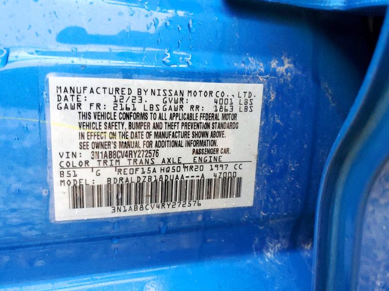 Продаж на аукціоні авто 2024 Nissan Sentra, vin: 3N1AB8CV4RY272576, номер лоту: 57697306